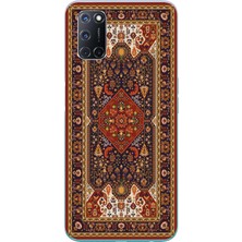 Le Balvo Oppo A52 Uyumlu Anadolu Motif Halısı Baskılı Silikon Kılıf