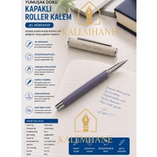 Kalemhane Kişiye Özel Mat Pastel Renk Ahşap Kutulu Roller Kalem ( Mor )