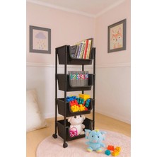 Kitchen Life 4 Katlı Tekerlekli Organizer Raf Oyuncak Dolabı,mutfak Rafı , Banyo Rafı , Kiler Düzenleyici Sepet