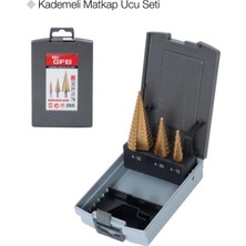 Gfb 4-12,4-20,4-32 Kademeli Matkap Ucu 3lü Set-