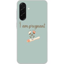 Le Balvo Samsung Galaxy A36 Uyumlu I'm Pregnant Baskılı Silikon Kılıf