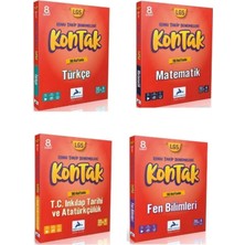 Paraf Yayınları Paraf 8.sınıf Kontak Denemeleri Tür+Fen+Mat+Ink (4 Kitap)