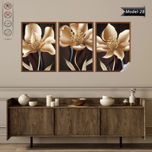 Akıllı Kağıt Statik Tutunma Özellikli Tablo - Poster Çiçek (Model- 28)