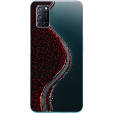 Le Balvo Oppo A52 Uyumlu Sonbahar Yolu Baskılı Silikon Kılıf