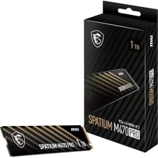 Mabeyn Msı SSD Spatıum M470 Pro Pcıe 4.0 Nvme M.2 1tb R:6000 W:4500