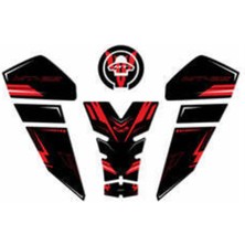 Medi Pazarlama Yamaha MT-25 Tank Pad Seti YAMT25RR 2020-2026 Uyumlu Karbon Koruyucu Pad Seti
