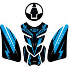 Medi Pazarlama Mondial Drift L Tank Pad MOL125SM Uyumlu Karbon Koruyucu Pad 3D Reçine Kaplama