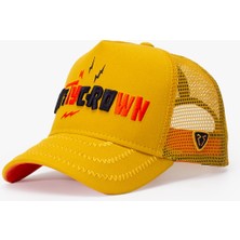 RustandRich Kadın Erkek Sarı Trucker Şapka Urban Collection Rusty Crown