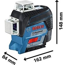 Mabeyn Professional Gll 3-80 C Çizgi Lazer (30M Çalışma Alanı [alıcı ile 120M], 4 x Aa Pil, Ip 54 Toza Karşı Koruma Sistemi, Kırmızı Lazer, Aa1 Pil Adaptörü, Taşıma Çantası)