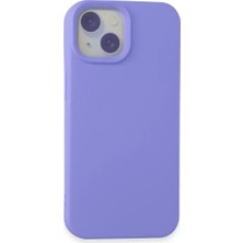 Armüz Apple iPhone 15 Kılıf Nano Içi Kadife Silikon - Lila