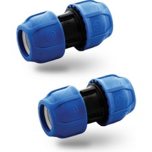 Primeaks 32 mm Kablin Manşon - 2 Adet - Polietilen Boru Ekleme Parçası Puşvit