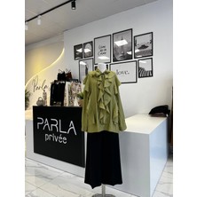 Parla Prive Volanlı Bağcıklı Gömlek