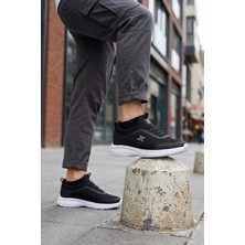 Ayakkabı Fuarı Elit ASPRT4194 Erkek Klasik Sneaker Siyah - Beyaz