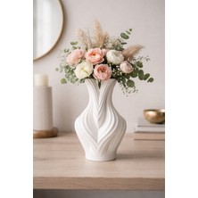 Modern Dekoratif Dalga Desenli Vazo