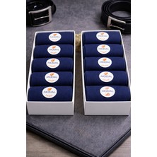 Midlora Erkek Modal Soket Çorap 10’lu Set (40-44 Numara) Siyah & Lacivert Terletmez Dikişsiz Yumuşak Çorap (Lacivert)