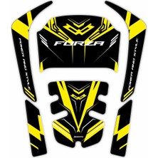 Medi Pazarlama Honda Forza 250 Tank Pad HOFO27RS 2021-2026 Uyumlu Karbon Koruyucu Pad