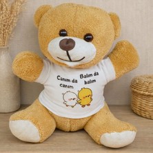 Yefking Canım Da Canım Balım Da Balım Tişörtlü Peluş Ayıcık