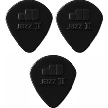 Jim Dunlop 47R2S Gitar Penası 3 Adet Jazz Iı Black Nylon Gitar Pena
