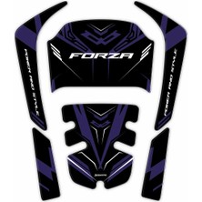 Medi Pazarlama Honda Forza 250 Tank Pad HOFO26RL 2021-2026 Uyumlu Karbon Koruyucu Pad