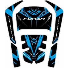 Medi Pazarlama Honda Forza 250 Tank Pad HOFO28RM 2020-2026 Uyumlu Karbon Koruyucu Pad