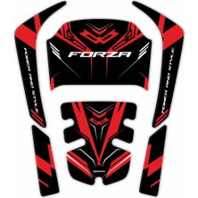 Medi Pazarlama Honda Forza 250 Tank Pad HOFO25RR 2020-2026 Uyumlu Karbon Koruyucu Pad