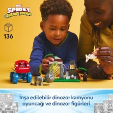 Mabeyn | Spidey ve Inanılmaz Arkadaşları Spidey Ekibi Dinozor Kamyonlu Kurtarma 11199-4 Yaş ve Üzeri Çocuklar Için Yaratıcı Oyuncak Yapım Seti (136 Parça)