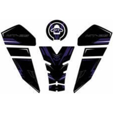 Medi Pazarlama Yamaha MT-25 Tank Pad Seti YAMT25RL 2020-2026 Uyumlu Karbon Koruyucu Pad Seti