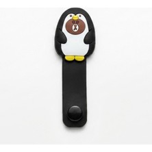 Mi7a Penguen Ayıcık Figürlü Kablo ve Kulaklık Toparlayıcı