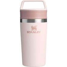 Stanley Cafe To-Go Travel Mug Termos Bardak, Pembe Kuvars (Rose Quartz), 0.35 Litre
