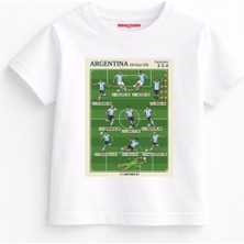 Rabona Fashion Arjantin All Star Kadro T-Shirt Yetişkin ve Çocuk Beden ( Seçenekli )
