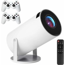 Mey İthalat Mey Ithalat® 4K Wireless Çift Kollu Kumandalı Oyun Projeksiyonu Retro Video Oyunu