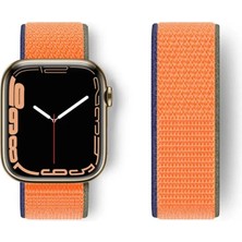 Uravas Store Watch 38MM Hasırlı Cırtcırtlı Kordon - Lacivert-Tcu