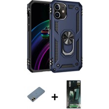 Marsilyan™- iPhone 12 Mini Kılıf Ahenk Klasik Koleksiyonu - Şeffaf 360 Full Body Arka Koruyucu + Shine Kamera Lens Koruma Cam - Gd