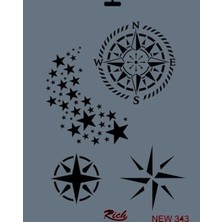 Mey İthalat Mey Ithalat® Rich New Seri N-343 Stencil 35X25 cm