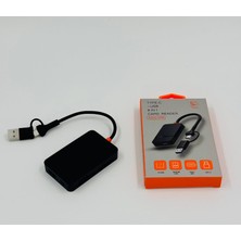 sbodurhome ZR783 ADS-316 Type-C + USB 8 In 1 Card Reader 5gbps