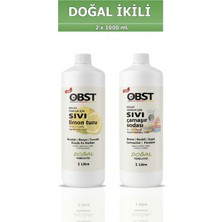 OBST Doğal Temizlik Seti Sıvı Limon Tuzu 1 L + Sıvı Çamaşır Sodası 1 L  (2'li Paket)