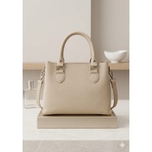 Linas Collection Modern Dokulu Minimalist Kadın El ve Omuz Çantası