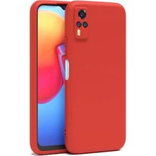 Uravas Store Vivo Y53S Kılıf Nano Içi Kadife  - Kırmızı