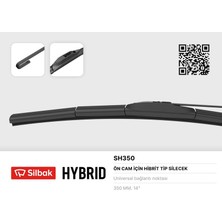Silbak Ilkeshop Silecek Süpürgesi [ Hybrid Tip 350MM Universal ]