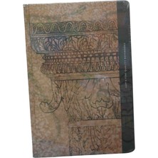Gıpta Carbon Defter - Kraft Kağıt Çizgisiz Iplik Dikiş Sert Kapak 96 Yaprak 17X24 cm - Kapak Antik Yunan ve Roma Mimarisinde Yaygın Olarak Kullanılan, Akantus Yapraklarıyla Süslü Korint Sütun