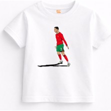 Rabona Fashion Cristiano Ronaldo Portugal Celebration Futbol Tişörtü Yetişkin ve Çocuk Beden (Seçenekli)