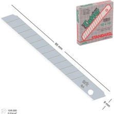 Svoria Store Mey Ithalat® Maket Bıçağı Yedek Bıçağı 80X9 mm Ince Yedek 10 Adet
