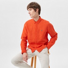 Lacoste Slim Fit Keten Gömlek