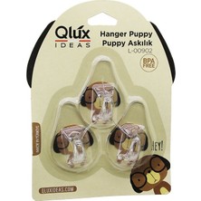 sbodurhome 3pcs Puppy Askı Şeffaf Askı Yapışkanlı Montaj (4887)