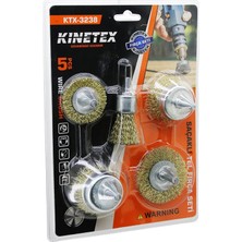 sbodurhome 5pcs Saçaklı Çelik Tel - Çanak Fırça Seti KTX-3238 (4887)