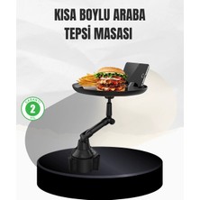 Mey İthalat Mey Ithalat® Universal Araç Içi Bardaklık Tepsisi 9 Inç Yemek Alanı ve Telefon Standlı