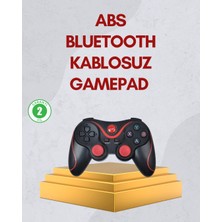 Svoria Store Mey Ithalat® Ergonomik Tasarımlı Kablosuz Bluetooth Gamepad Titreşimli