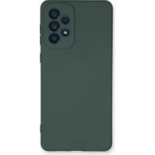 MarkEntegra Newface Samsung Galaxy A33 5g Kılıf Nano Içi Kadife Silikon - Koyu Yeşil