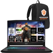 MSI Msı Katana 15 I7 13620H RTX4070 8gb 40GB Ram 256GB SSD 15.6" Fhd 144Hz Freedos B13VGK1610TRP321 Gaming Laptop + Per4 Çanta
