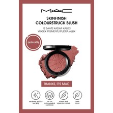 M.A.C Skinfinish Colourstruck Blush 12 Saate Kadar Kalıcı, Yüksek Pigmentli Pudra Allık - Thanks It's Mac